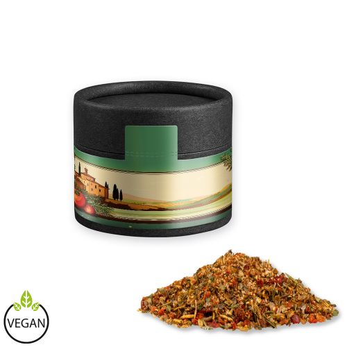 Mediterranean veggie mix, ca. 28g, cardboard can mini black
