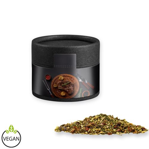 Steak spice, ca. 40g, cardboard can mini black