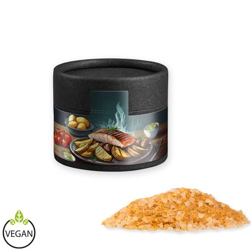 Smoke salt coarse, ca. 75g, cardboard can mini black