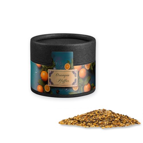Orange pepper, ca. 40g, cardboard can mini black