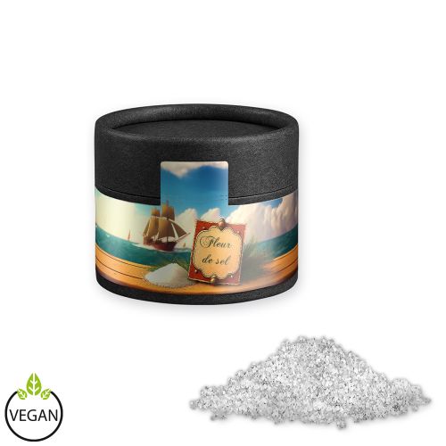 Fleur de Sel, ca. 40g, cardboard can mini black
