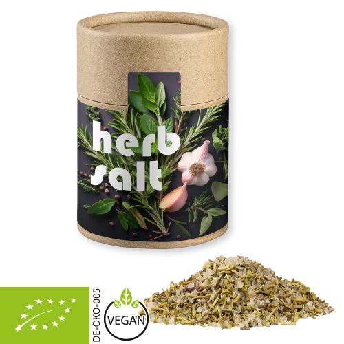 Organic herb salt, ca. 80g, cardboard can midi