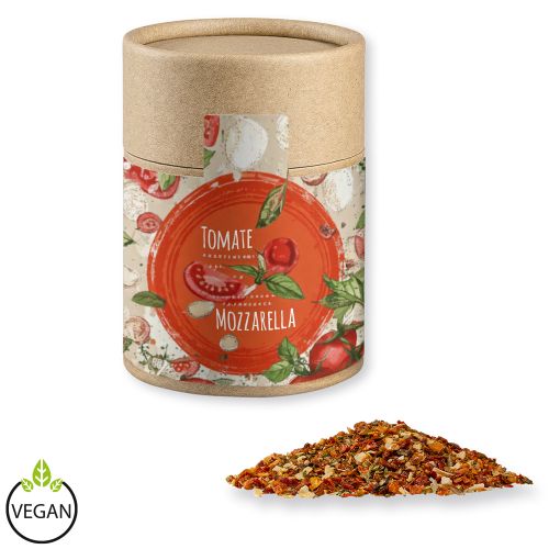 Tomato mozzarella spice, ca. 50g, cardboard can midi