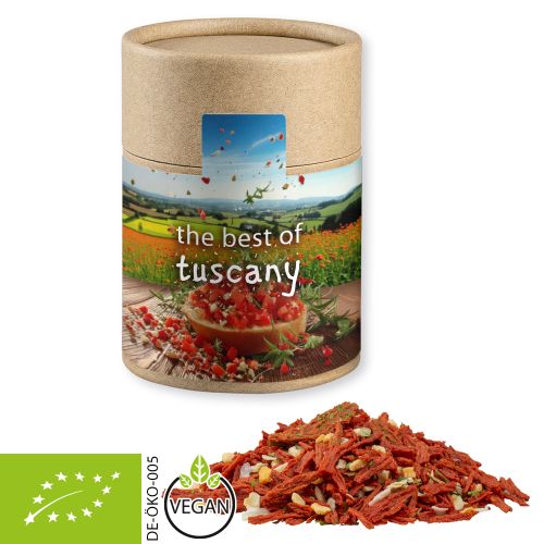 Organic tuscan bruschetta, ca. 50g, cardboard can midi