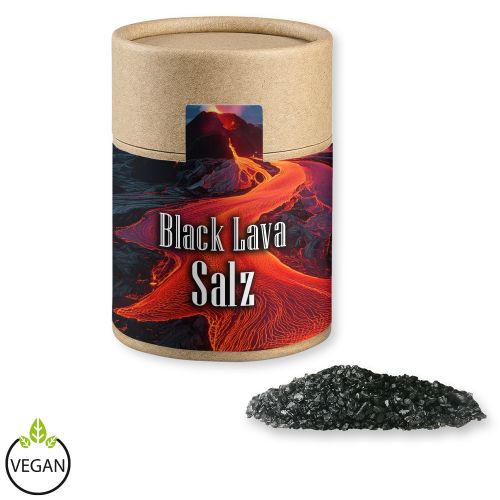 Black lava salt, ca. 135g, cardboard can midi
