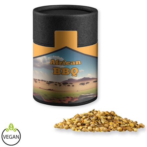 African BBQ, ca. 75g, cardboard can midi black