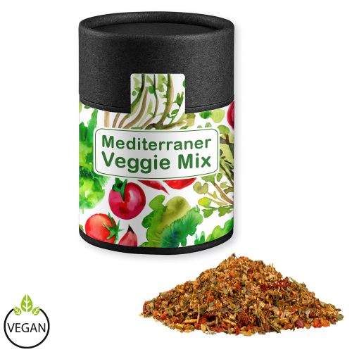 Mediterranean veggie mix, ca. 50g, cardboard can midi black