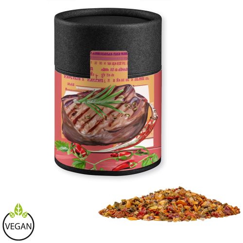 Steak pepper, ca. 75g, cardboard can midi black