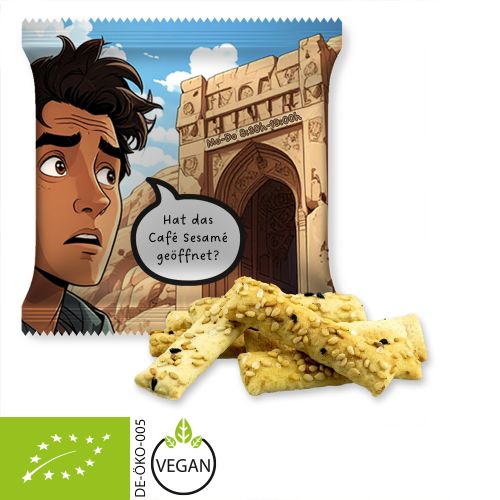 Organic sesame sticks (vegan), ca. 30g, maxi bag