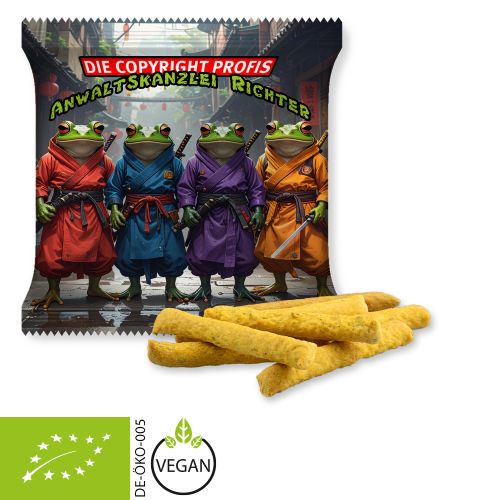 Organic pizza sticks (vegan), ca. 30g, maxi bag