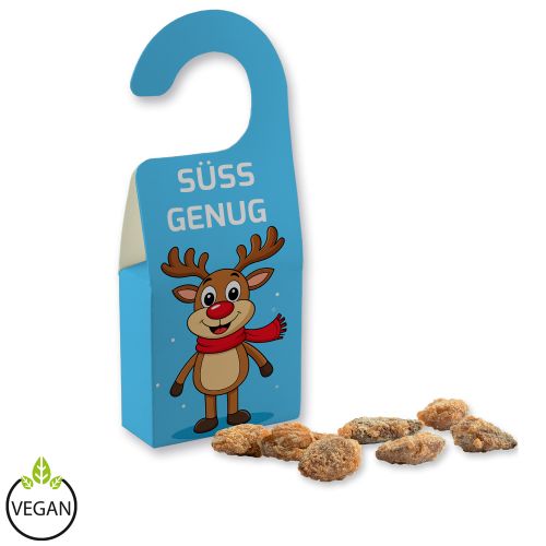 Burnt almonds with no added sugar (vegan), ca. 15g, door hanger folded box