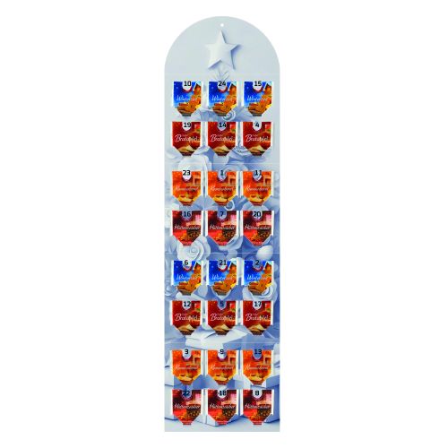 Tea adventcalender, 24 piece, 58g, wall-advent calendar